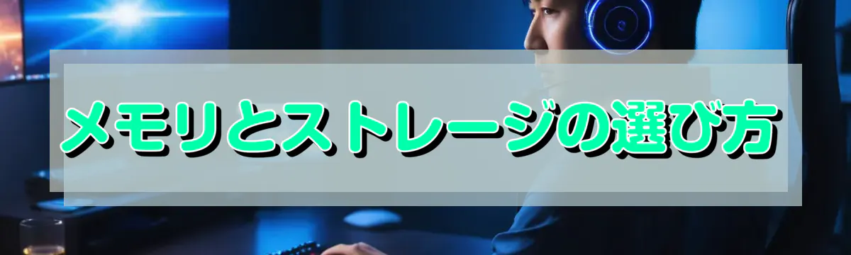 メモリとストレージの選び方