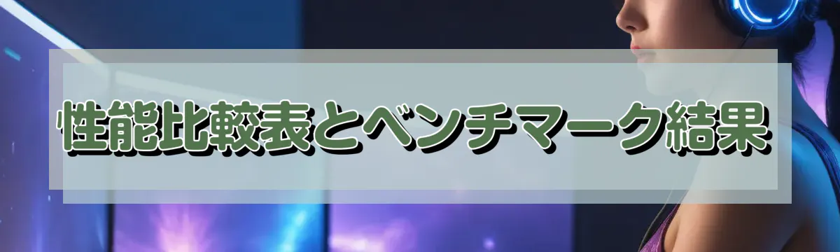 性能比較表とベンチマーク結果