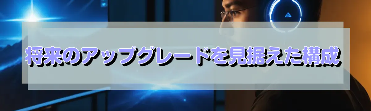 将来のアップグレードを見据えた構成