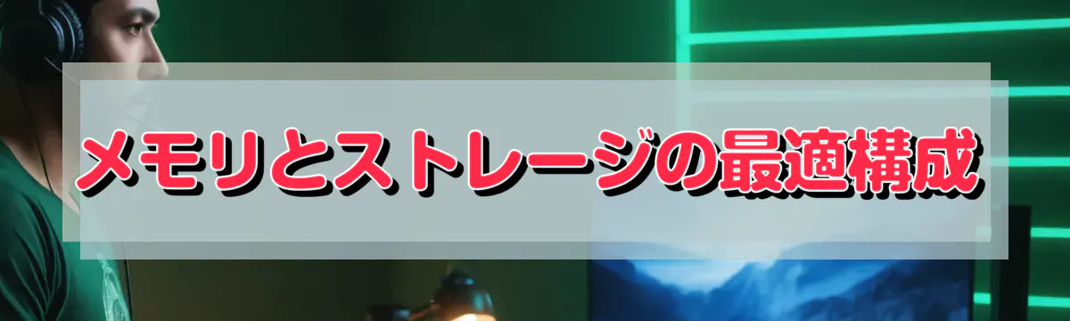 メモリとストレージの最適構成