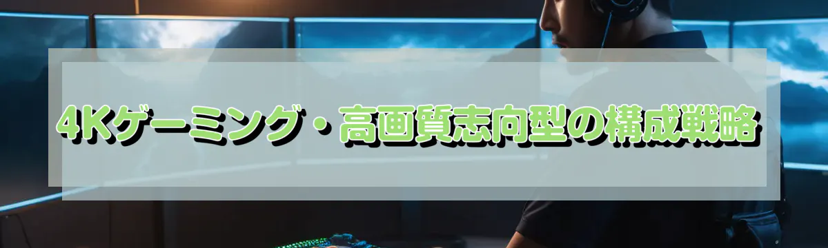 4Kゲーミング・高画質志向型の構成戦略