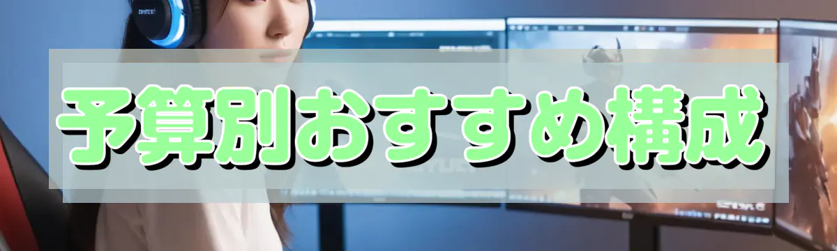 予算別おすすめ構成