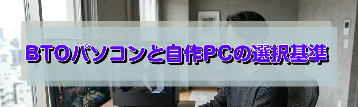 BTOパソコンと自作PCの選択基準