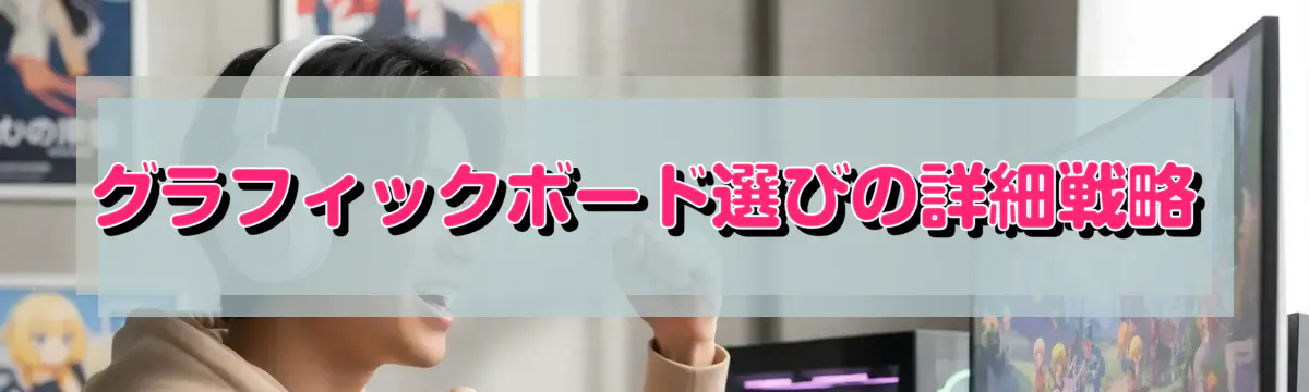 グラフィックボード選びの詳細戦略