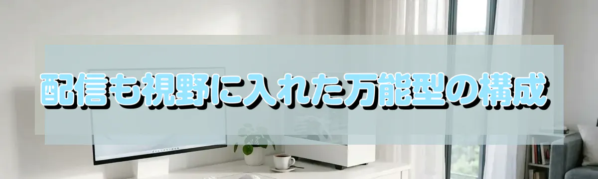 配信も視野に入れた万能型の構成