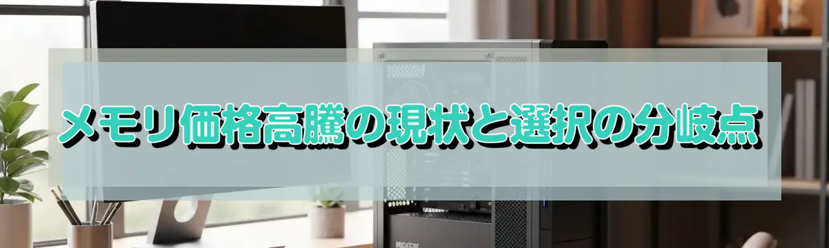 メモリ価格高騰の現状と選択の分岐点
