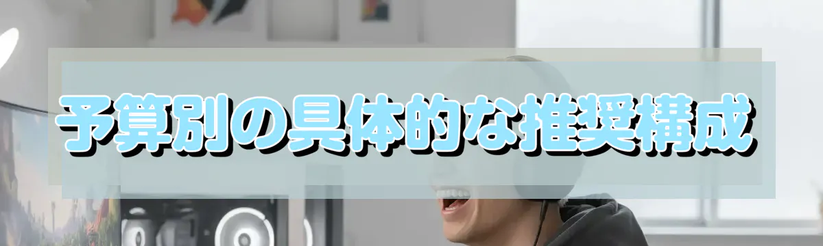 予算別の具体的な推奨構成