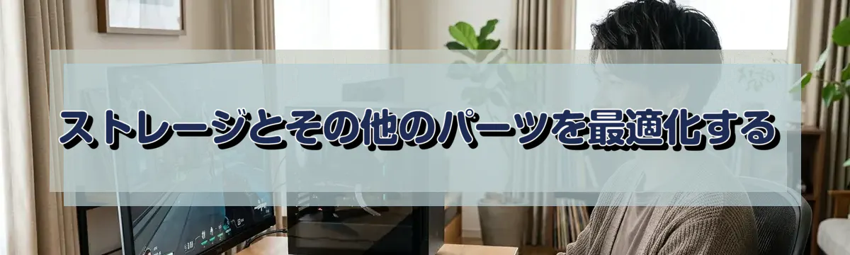 ストレージとその他のパーツを最適化する