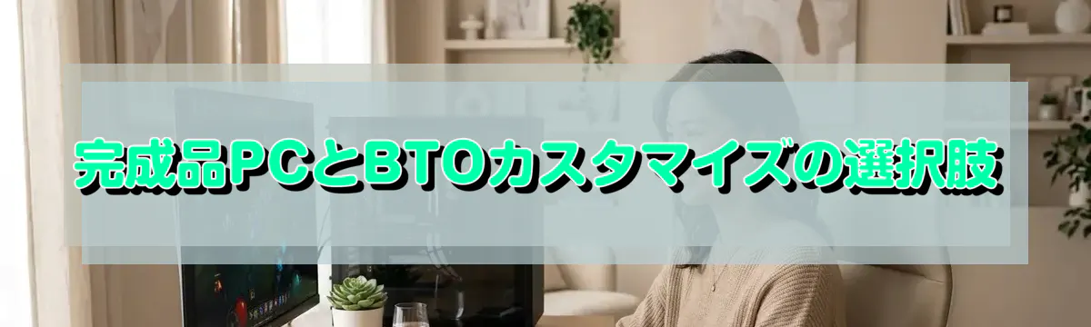 完成品PCとBTOカスタマイズの選択肢