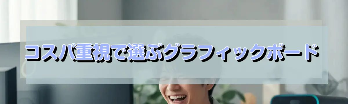 コスパ重視で選ぶグラフィックボード