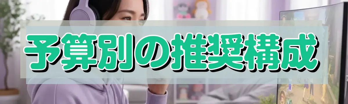 予算別の推奨構成