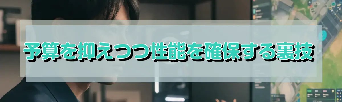 予算を抑えつつ性能を確保する裏技