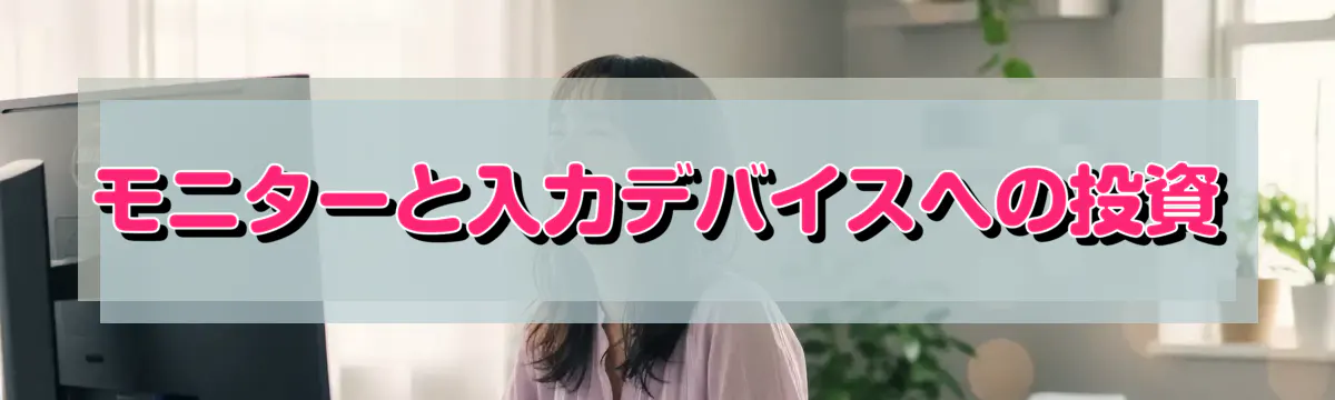 モニターと入力デバイスへの投資