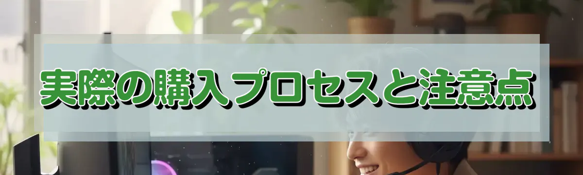 実際の購入プロセスと注意点
