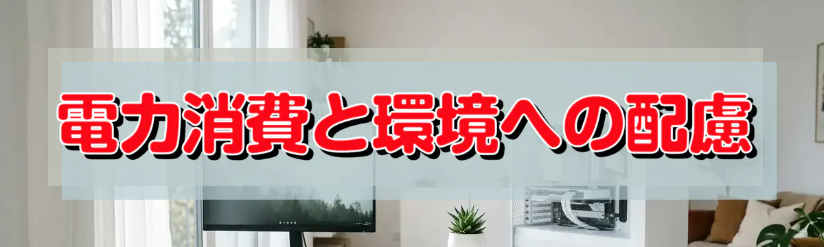 電力消費と環境への配慮