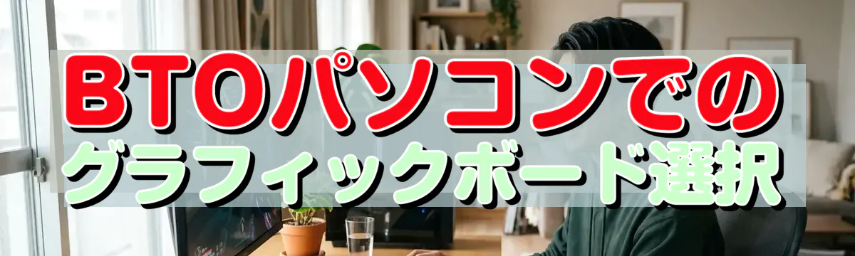 BTOパソコンでのグラフィックボード選択