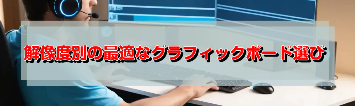 解像度別の最適なグラフィックボード選び