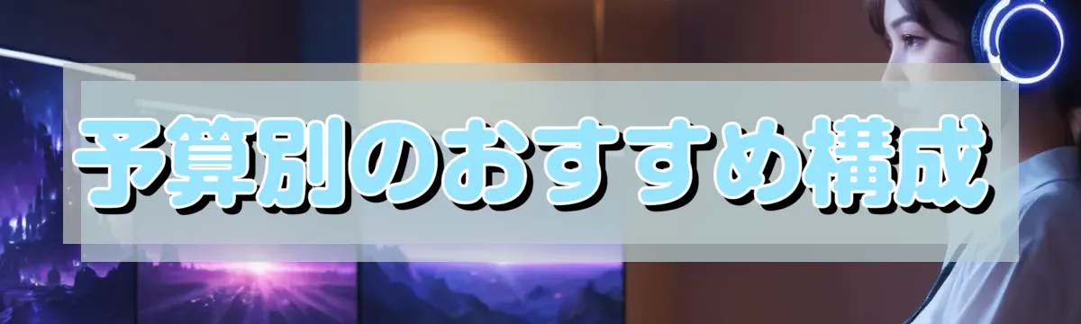 予算別のおすすめ構成