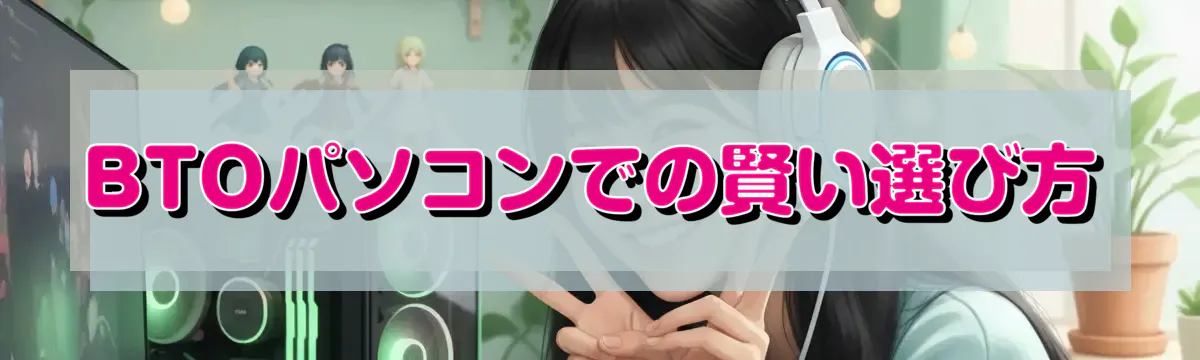 BTOパソコンでの賢い選び方