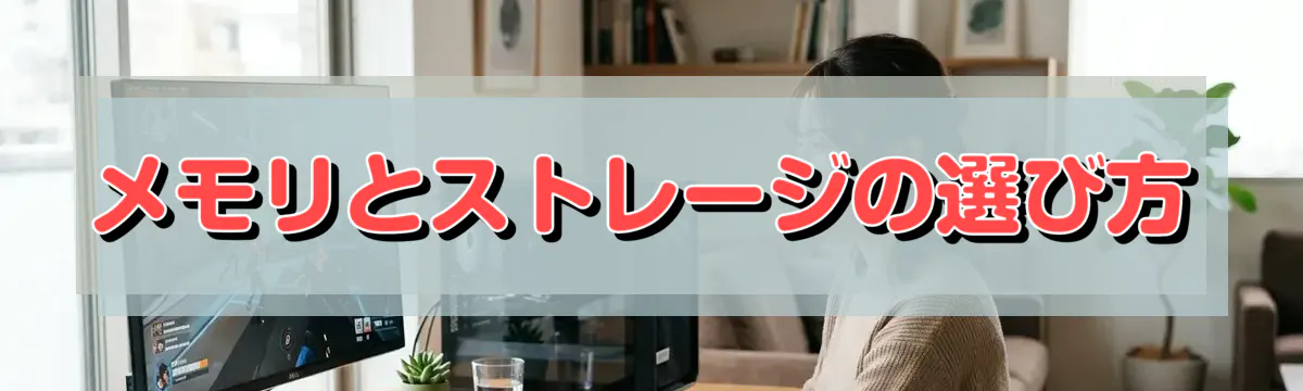 メモリとストレージの選び方