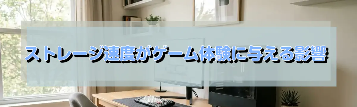 ストレージ速度がゲーム体験に与える影響