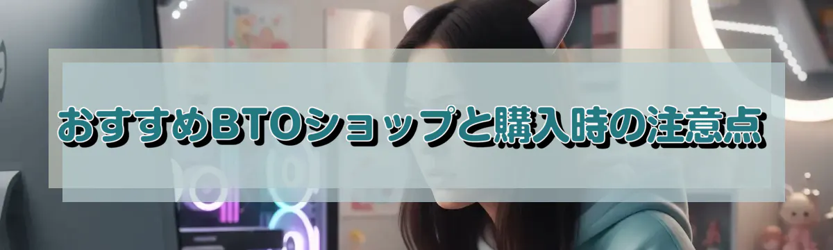 おすすめBTOショップと購入時の注意点