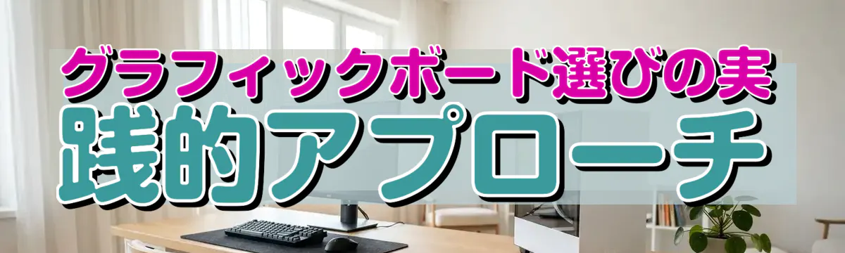 グラフィックボード選びの実践的アプローチ
