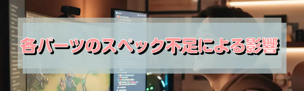 各パーツのスペック不足による影響
