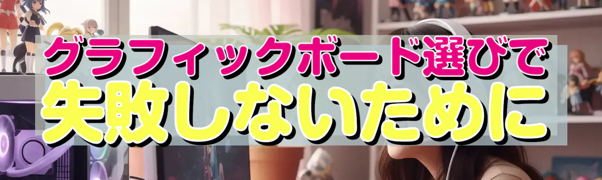グラフィックボード選びで失敗しないために