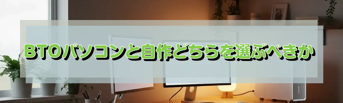 BTOパソコンと自作どちらを選ぶべきか