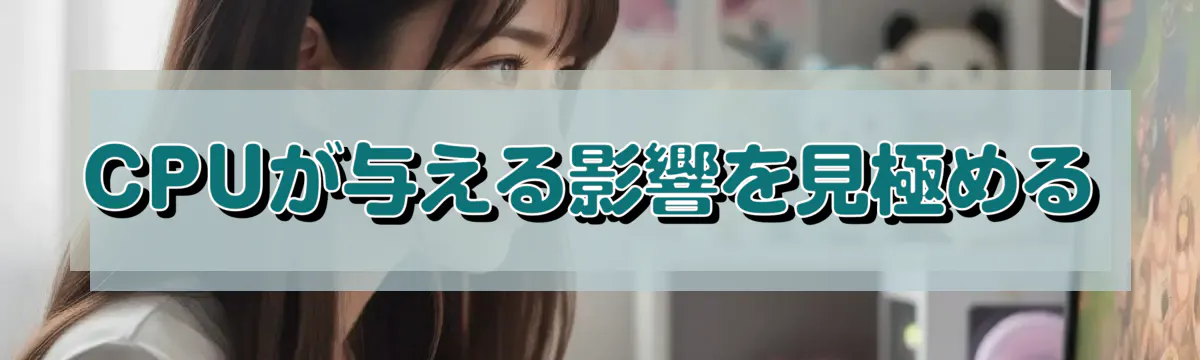 CPUが与える影響を見極める