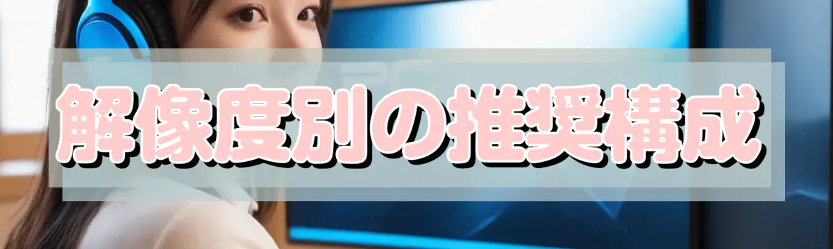 解像度別の推奨構成