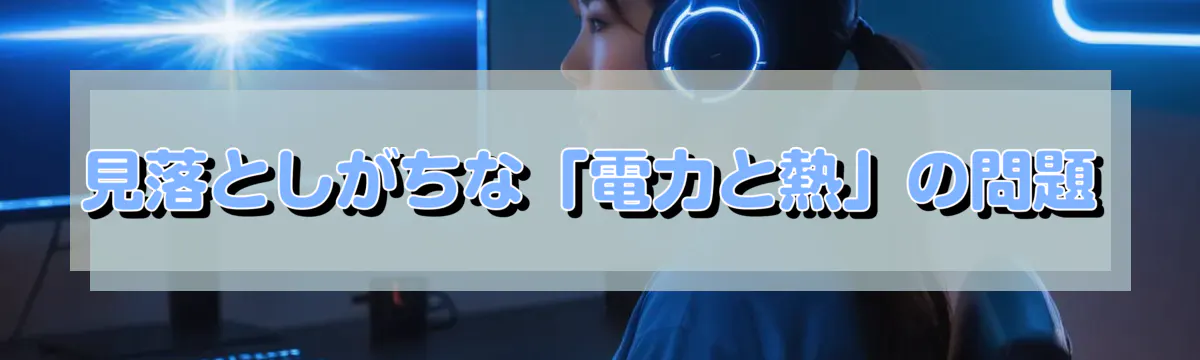 見落としがちな「電力と熱」の問題
