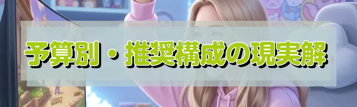 予算別・推奨構成の現実解