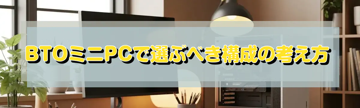 BTOミニPCで選ぶべき構成の考え方