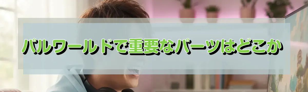 パルワールドで重要なパーツはどこか