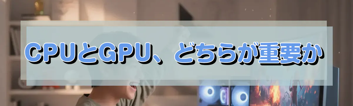 CPUとGPU、どちらが重要か