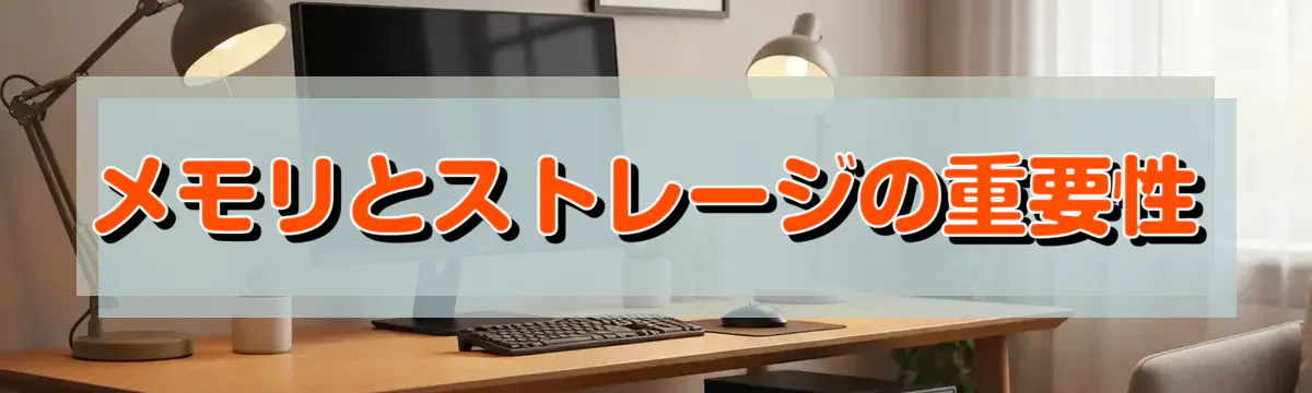メモリとストレージの重要性